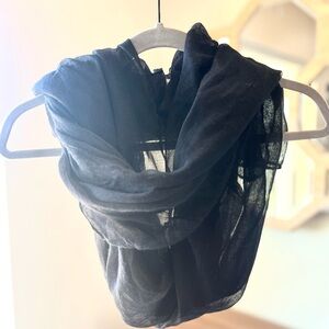 BOGO & Free shipping! Elegant Black Sheer Scarf
